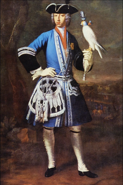 Portrait of Clemens August as Falconer